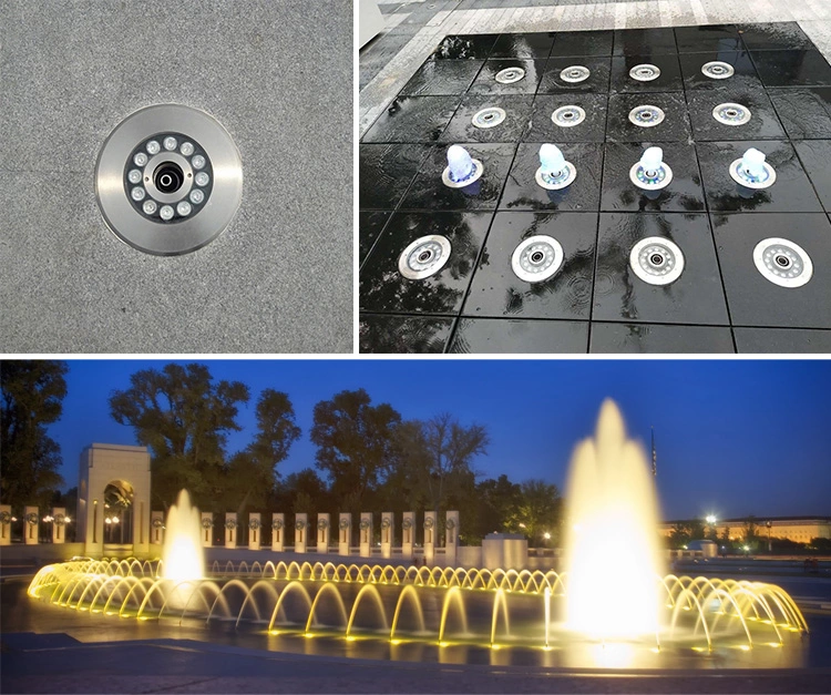 ip68 fountains lights multi colored